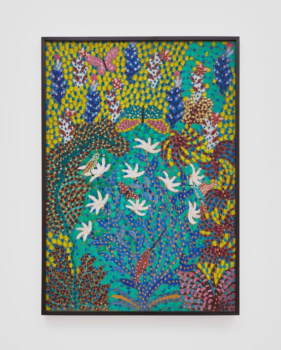 Passaros borboletas e flores by Grauben Do Monte Lima contemporary artwork Painting