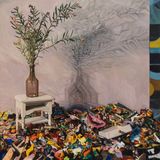 Tropical plastic palette by Yasmin Sison-Ching contemporary artwork painting
