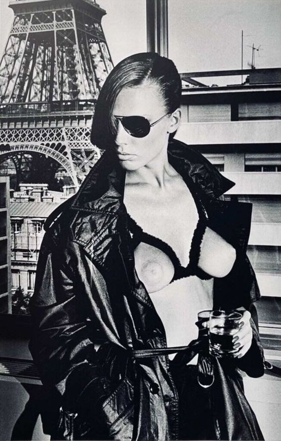 Gunilla Bergstrom Paris 1977 by Helmut Newton contemporary artwork Print
