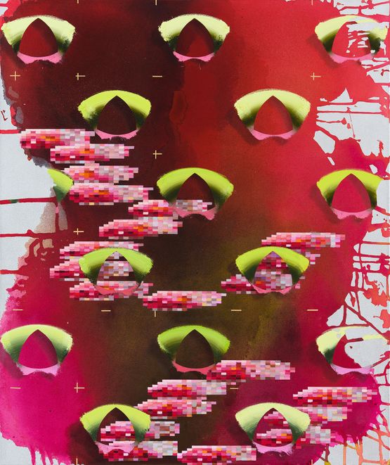 Compressed Bloom by Vivien Zhang contemporary artwork Painting