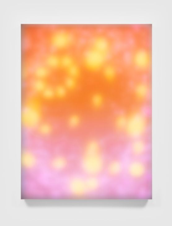 Amber Nebula by Leo Villareal contemporary artwork Painting