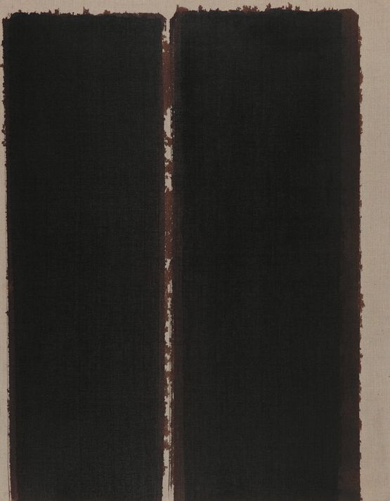 Burnt Umber  Ultramarine Blue by Yun Hyong-Keun contemporary artwork Painting