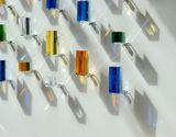 Untitled Green Yellow Blue Transparent by Bongchull Shin contemporary artwork sculpture