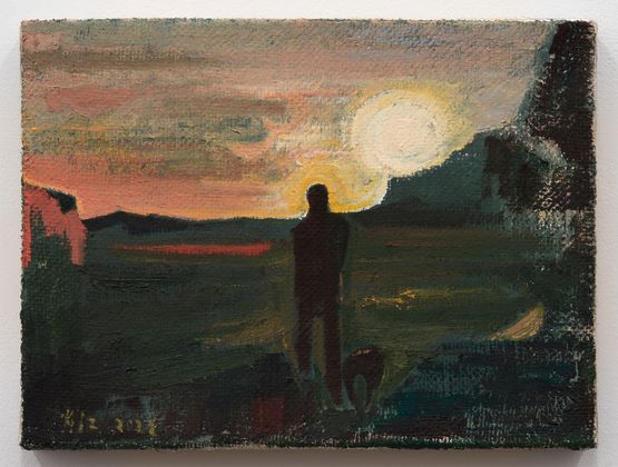 Strolling by Xiao Jiang contemporary artwork Painting