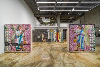 Contemporary art exhibition Michael Rakowitz The invisible enemy should not exist Northweest Palace of Kalhu Room F Southeast Entrance Room S Southwest Entrance at Barakat Contemporary Seoul South Korea