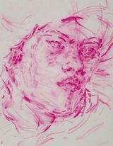 Mai Afterlife after Sir Joshua Reynolds Portrait of Mai Omai by Elizabeth Peyton contemporary artwork print