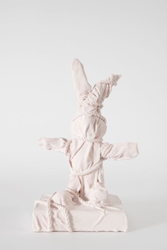 Wrapped Bunny by Daniel Arsham contemporary artwork Sculpture