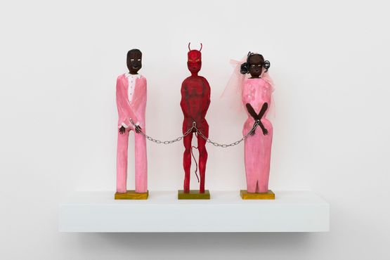 Between the Devil and the Deep Blue Sea by Jemila Isa contemporary artwork Sculpture