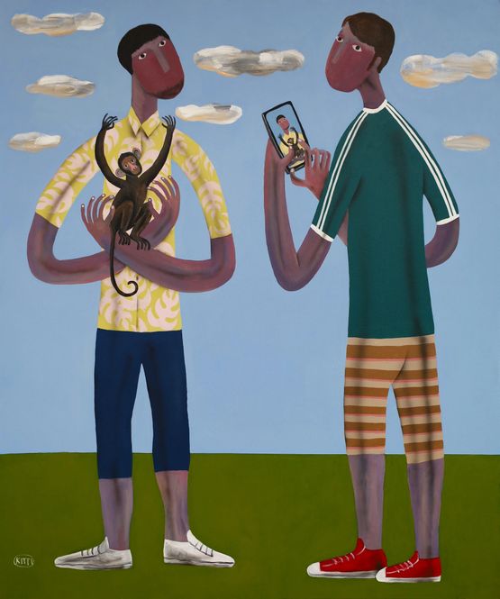 Say Cheese by Kitti Narod contemporary artwork Painting