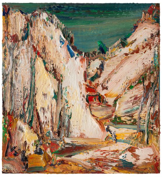 Autumn Mountains and Temples  by Yin Zhaoyang contemporary artwork Painting