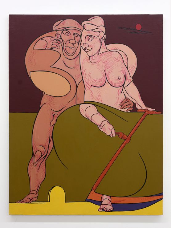 Eine liebe by Valerio Adami contemporary artwork Painting
