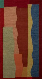 Burning Water Flows Study I by Sussy Cazalet contemporary artwork textile