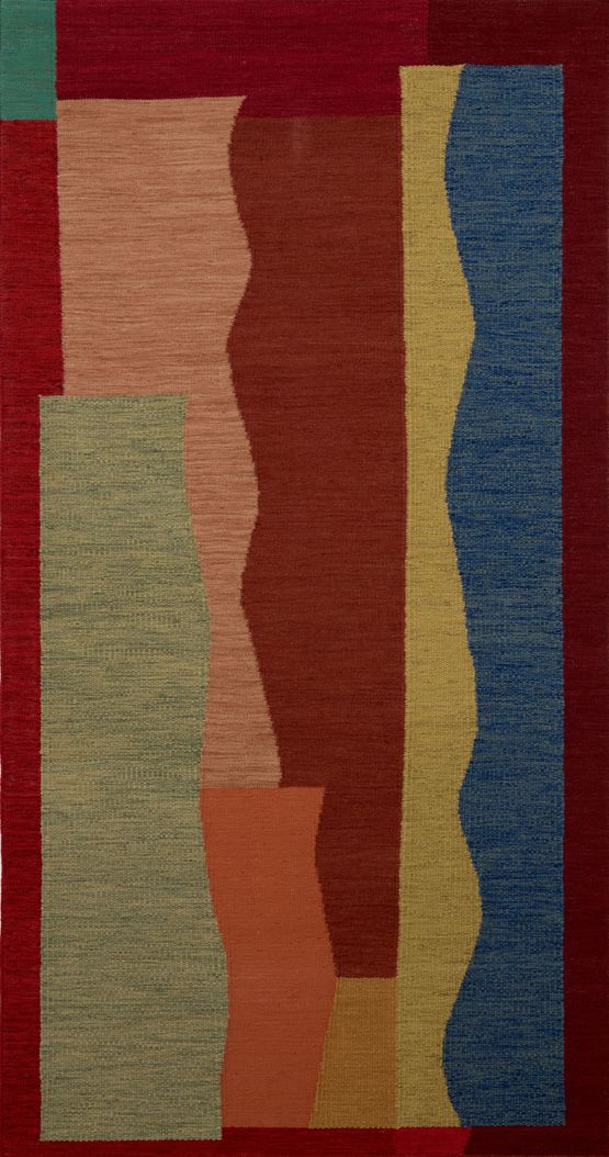 Burning Water Flows Study I by Sussy Cazalet contemporary artwork Textile
