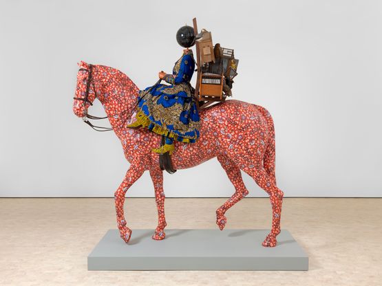Feeling Free Like a Bird by Yinka Shonibare contemporary artwork Sculpture