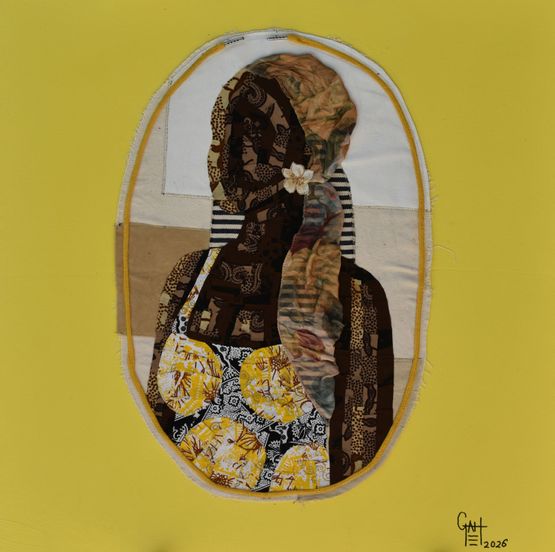 STAY WITH ME by Michael Gah contemporary artwork Textile