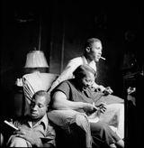 Red Jackson with His Mother and Brother Harlem New York by Gordon Parks contemporary artwork photography