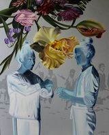 I Hear Your Voice In Silence by Roghayeh Najdi contemporary artwork painting