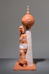 Woman with Fernsehturm by Linda Marrinon contemporary artwork sculpture