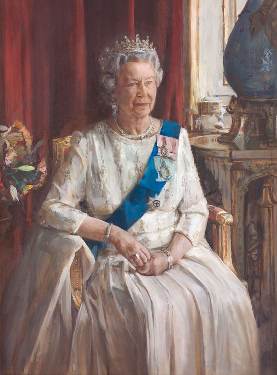 HM Queen Elizabeth II by Christian Furr contemporary artwork Print