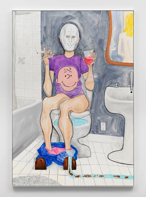 Hotel Bathroom by Jason Fox contemporary artwork Painting