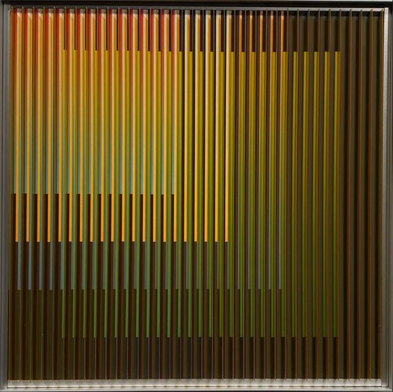 Physichromie 1658 by Carlos Cruz-Diez contemporary artwork Print