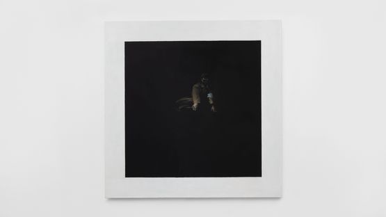 Devil trapped in supremacist space by Wang Xingwei contemporary artwork Painting