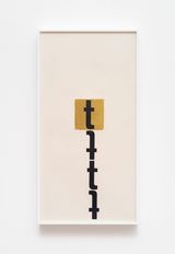 Sem titulo da serie Toquinhos Untitled from the Little Stubs series by Mira Schendel contemporary artwork works on paper