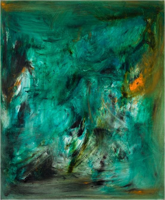 Emerald City by Marie De Villepin contemporary artwork Painting