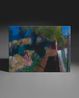 Resting figure above the hidden garden by Sargy Mann contemporary artwork Painting