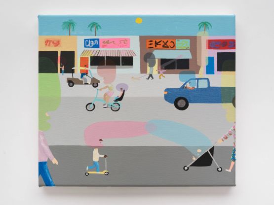 Downtown Study by Peter McDonald contemporary artwork Painting