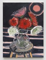 For the Pink Moon 2 10-9-23 White St. by Ann Craven contemporary artwork painting