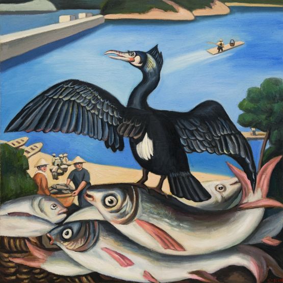 Osprey by Leng Guangmin contemporary artwork Painting