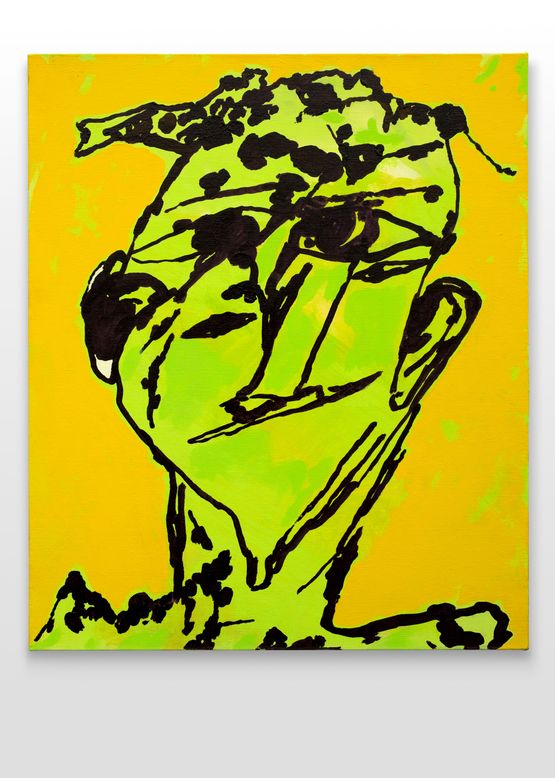 green gazer by Tom Polo contemporary artwork Painting