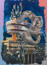 The Peak Tower 4 by Cui Jie contemporary artwork painting