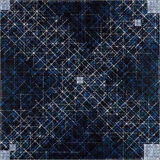 Appearance of Crosses 2013-7 by Ding Yi contemporary artwork Painting