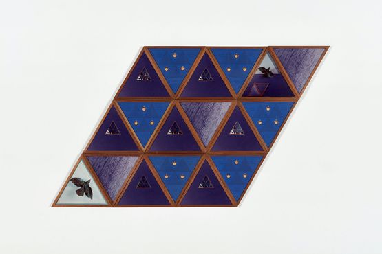 Uccello con triangolo by Laura Grisi contemporary artwork Works on Paper