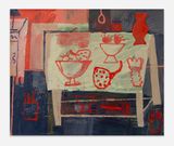 Studio Still Life Grey by Florence Hutchings contemporary artwork painting photography works on paper
