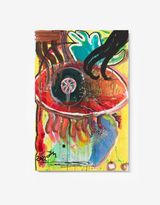 FOR YOUR EYES DON-ONLY ABER MIT ALASKA-KID DON DE SAUCEN-UFO by Jonathan Meese contemporary artwork painting