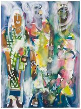 Seance by Romare Bearden contemporary artwork painting works on paper