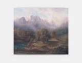Landscape with Mountains by Paul Winstanley contemporary artwork painting