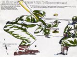 No Title We see him... by Raymond Pettibon contemporary artwork works on paper