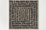 ONE IS NOT BORN by Ghada Amer contemporary artwork textile
