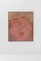 We Will Meet At The Pink Hill There is a place beyond the hill where we will be happy and I will never stop looking for it by Maru Quinonero contemporary artwork painting