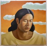 The sorrow of the decision to flee by Tang Shuo contemporary artwork painting