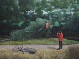The Weeping Willow by Serban Savu contemporary artwork painting