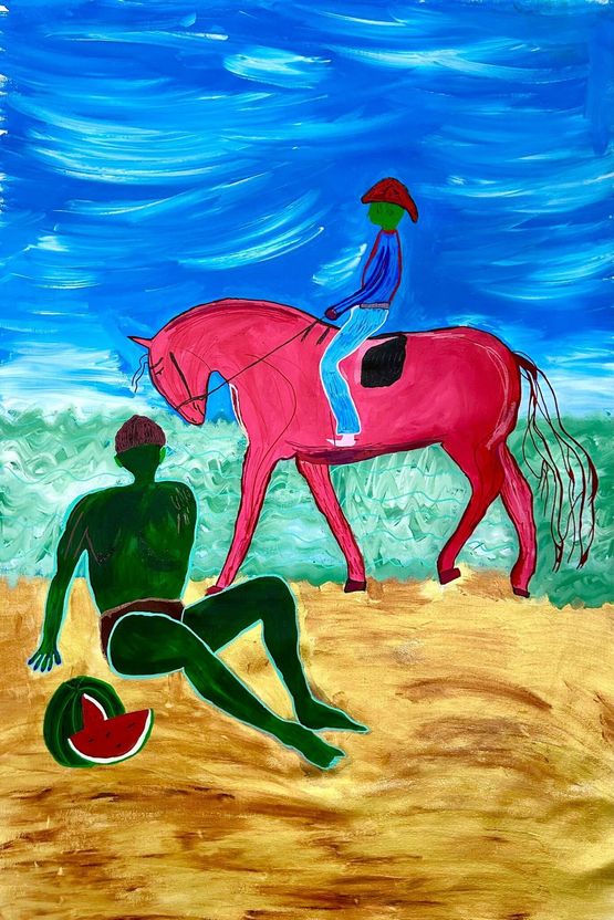 Segregated Safari 2 by Agil Abdullayev contemporary artwork Painting
