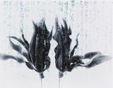 Gardenia- Butterfly Chase- by Chu Chu contemporary artwork drawing painting photography works on paper