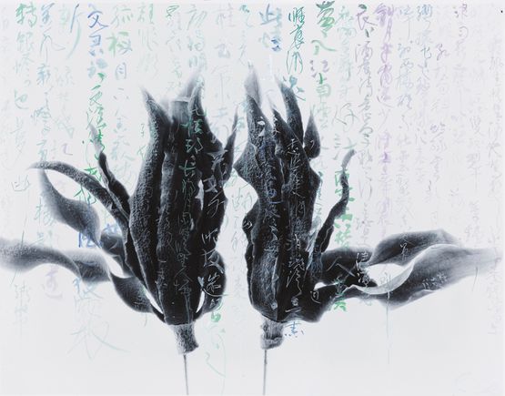 Gardenia- Butterfly Chase- by Chu Chu contemporary artwork Painting