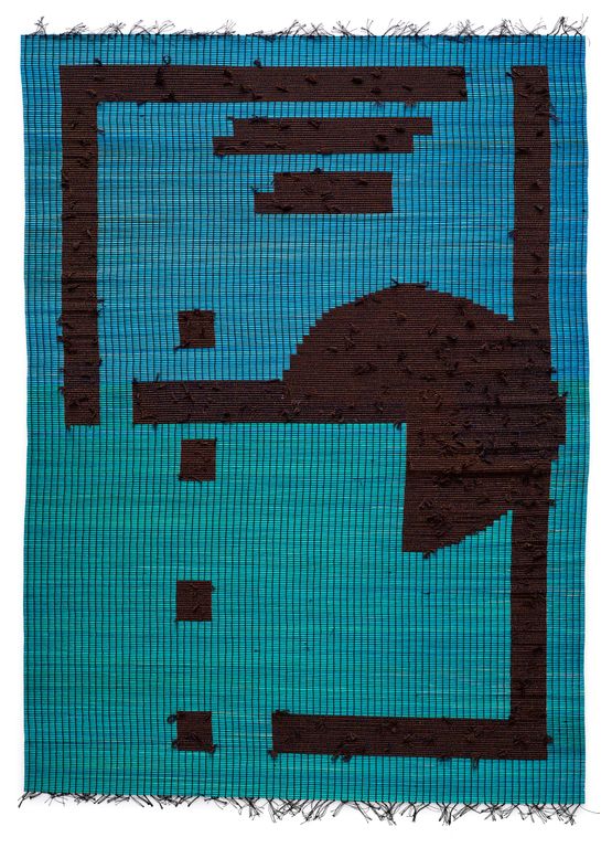 Mat Black Mat 122 x 163 21-71 by Suki Seokyeong Kang contemporary artwork Textile