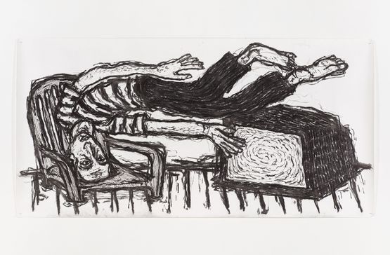 Waiting Rituals 02 by Khaled Jarada contemporary artwork Works on Paper